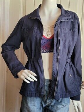 Old Navy Lightweight Navy Blue Utility Jacket S